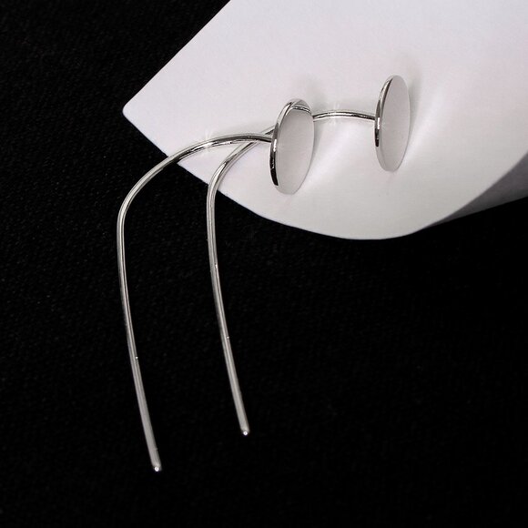 Nail Head Stud Earrings, Real Sterling Silver Stamped 925, Minimalist Earrings - Picture 3 of 10